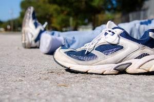 Close Up of the Shoe From a Pedestrian